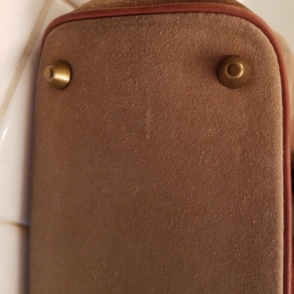 Tan suede Coach handbag - Picture 4 of 4